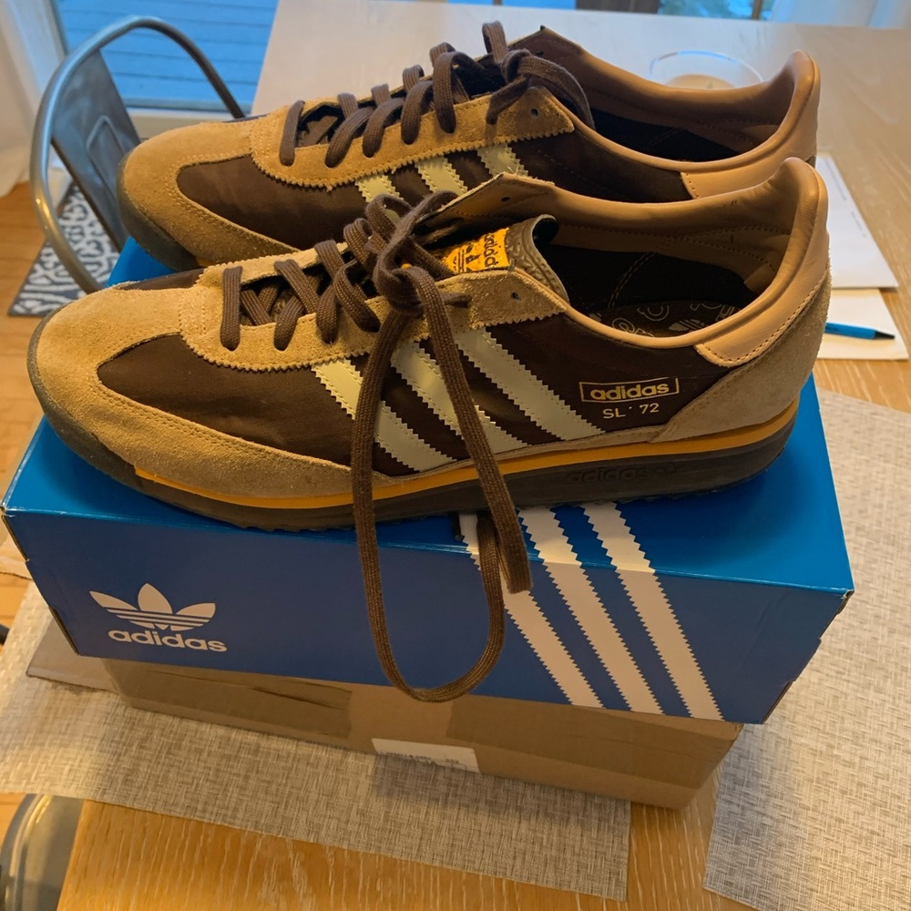 adidas SL 72 Men's Sneakers in Brown/Tan - Picture 2 of 6